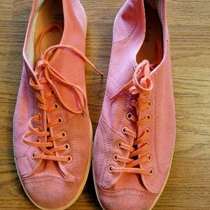 Tiger Coral Canvas Sneakers